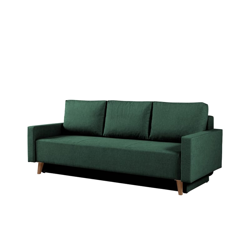 3-seters sovesofa OVIEDO Verita 75 - Mørkegrønn - Møbler - Sofaer - Sovesofaer - 3 seters sovesofa
