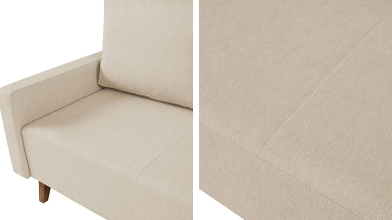 3-seters sovesofa OVIEDO Verita 98 - Svart - Møbler - Sofaer - Sovesofaer - 3 seters sovesofa