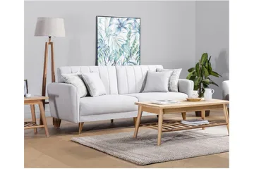 Pattyn Sovesofa 3-seter - Beige - Møbler - Sofaer - Sovesofaer - 3 seters sovesofa