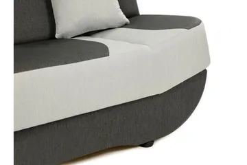 Pinto 3-seter Rektangulær Sovesofa i Stoff - Rød|Sort - Møbler - Sofaer - Sovesofaer - 3 seters sovesofa