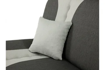 Pinto 3-seter Rektangulær Sovesofa i Stoff - Rød|Sort - Møbler - Sofaer - Sovesofaer - 3 seters sovesofa