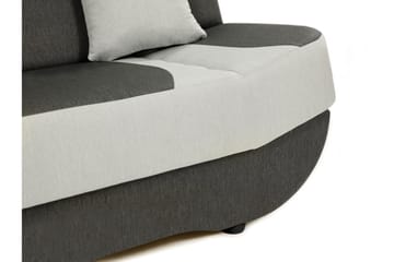 Pinto 3-seter Rektangulær Sovesofa i Stoff - Rød|Svart - Møbler - Sofaer - Sovesofaer - 3 seters sovesofa