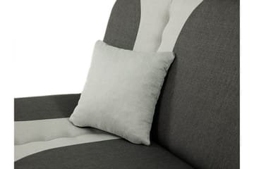 Pinto 3-seter Rektangulær Sovesofa i Stoff - Rød|Svart - Møbler - Sofaer - Sovesofaer - 3 seters sovesofa