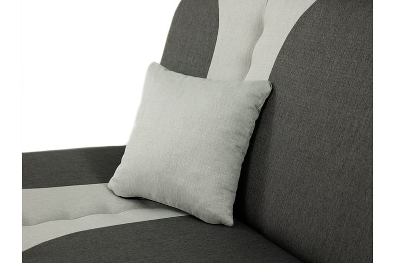 Pinto 3-seter Rektangulær Sovesofa i Stoff - Rød|Svart - Møbler - Sofaer - Sovesofaer - 3 seters sovesofa