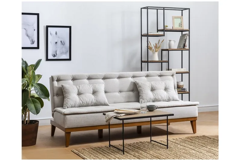 Raguel Sovesofa 3-seter - Beige - Møbler - Sofaer - Sovesofaer - 3 seters sovesofa