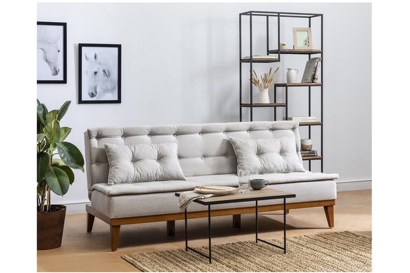 Raguel Sovesofa 3-seter - Beige - Møbler - Sofaer - Sovesofaer - 3 seters sovesofa
