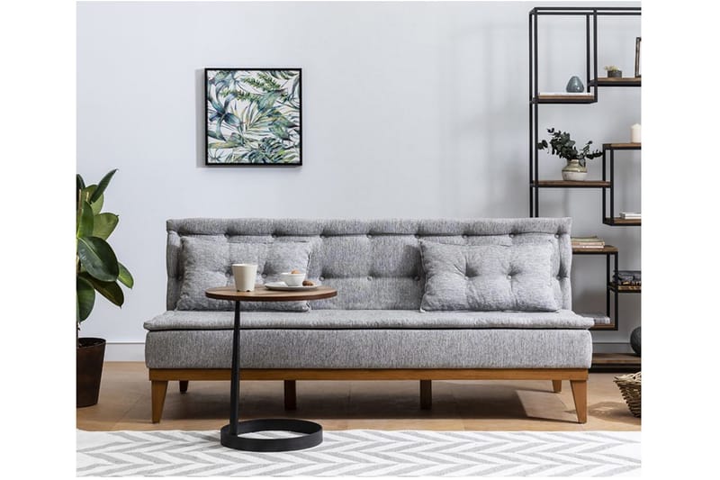 Raguel Sovesofa 3-seter - Grå - Møbler - Sofaer - Sovesofaer - 3 seters sovesofa