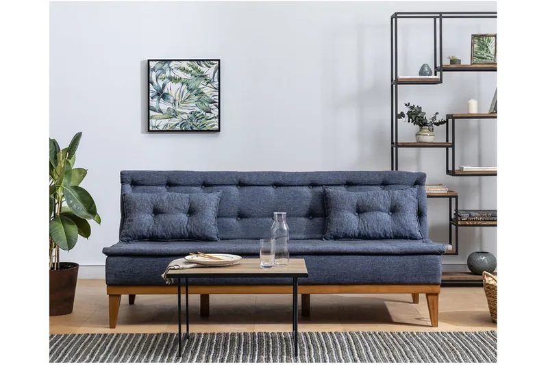 Raguel Sovesofa 3-seter - Mørkeblå - Møbler - Sofaer - Sovesofaer - 3 seters sovesofa