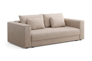Rosenvind 3-seters sovesofa med oppbevaring beige kordfløyel Andrarum - Møbler - Sofaer - Sovesofaer - 3 seters sovesofa
