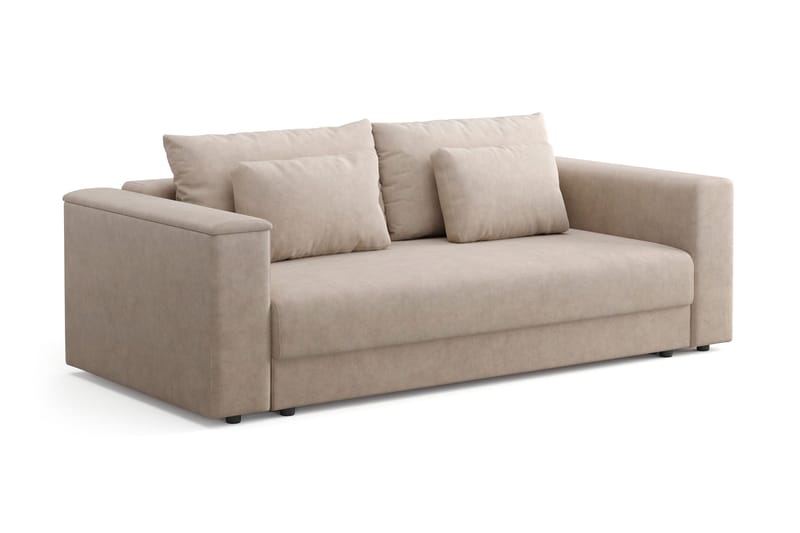 Rosenvind 3-seters sovesofa med oppbevaring beige kordfløyel Andrarum - Møbler - Sofaer - Sovesofaer - 3 seters sovesofa