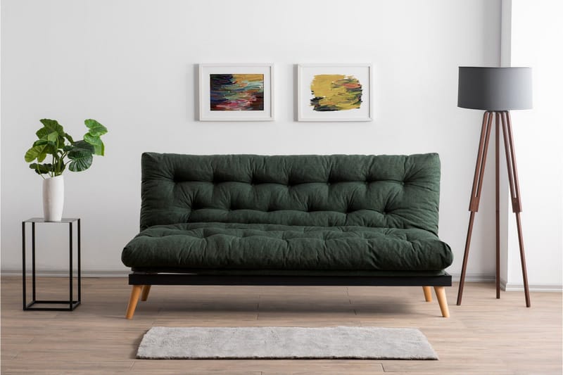 Saki Sovesofa - Green - Møbler - Sofaer - Sovesofaer - 3 seters sovesofa