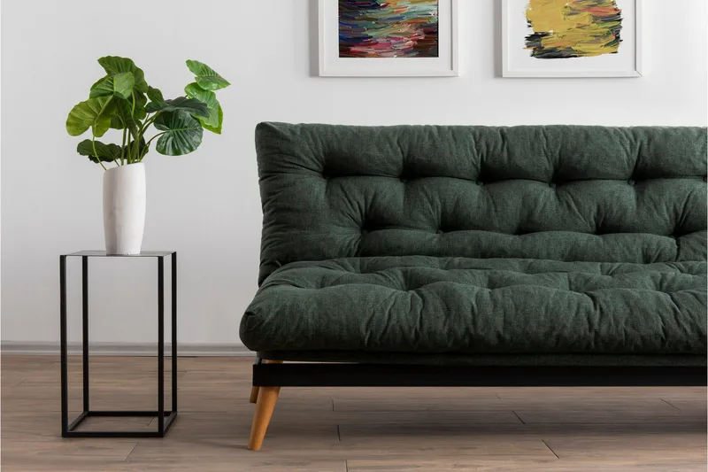 Saki Sovesofa - Green - Møbler - Sofaer - Sovesofaer - 3 seters sovesofa