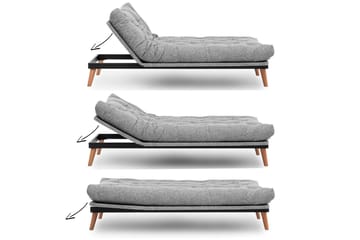 Saki Sovesofa - Lysegrå - Møbler - Sofaer - Sovesofaer - 3 seters sovesofa