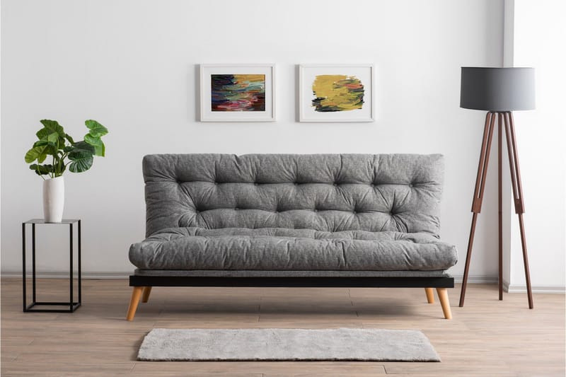 Saki Sovesofa - Lysegrå - Møbler - Sofaer - Sovesofaer - 3 seters sovesofa