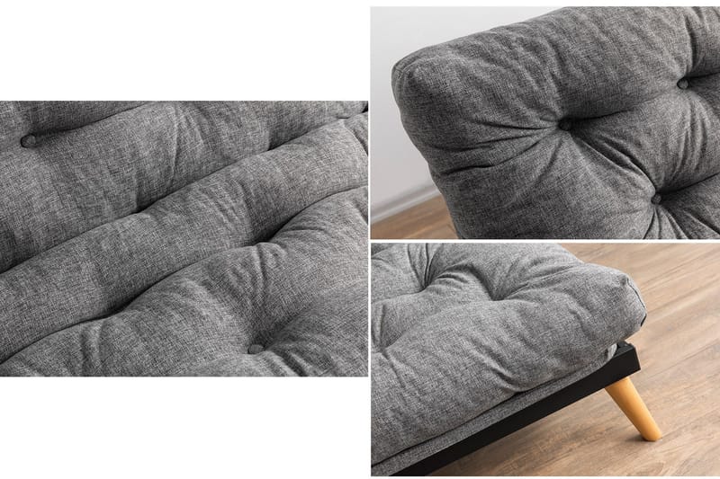 Saki Sovesofa - Lysegrå - Møbler - Sofaer - Sovesofaer - 3 seters sovesofa