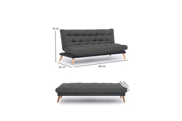 Saki Sovesofa - Lysegrå - Møbler - Sofaer - Sovesofaer - 3 seters sovesofa