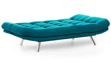 Sandee 3-seter Sovesofa 130x200 cm i Stoff - Petrolblå - Møbler - Sofaer - Sovesofaer - 3 seters sovesofa