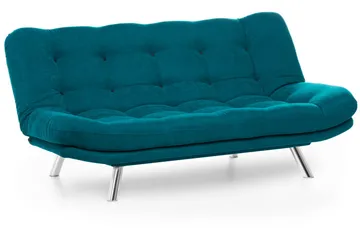 Sandee 3-seter Sovesofa 130x200 cm i Stoff - Petrolblå - Møbler - Sofaer - Sovesofaer - 3 seters sovesofa