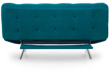 Sandee 3-seter Sovesofa 130x200 cm i Stoff - Petrolblå - Møbler - Sofaer - Sovesofaer - 3 seters sovesofa