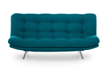 Sandee 3-seter Sovesofa 130x200 cm i Stoff - Petrolblå - Møbler - Sofaer - Sovesofaer - 3 seters sovesofa