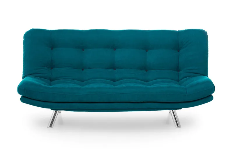 Sandee 3-seter Sovesofa 130x200 cm i Stoff, Petrolblå