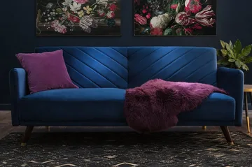 Senja Sovesofa 200 cm - Blå - Møbler - Sofaer - Sovesofaer - 3 seters sovesofa