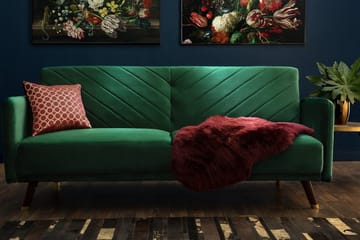 Senja Sovesofa 200 cm - Grønn - Møbler - Sofaer - Sovesofaer - 3 seters sovesofa