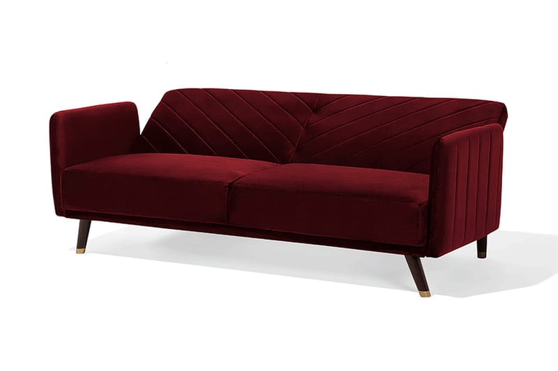 Senja Sovesofa 200 cm - Rød - Møbler - Sofaer - Sovesofaer - 3 seters sovesofa