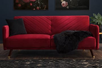 Senja Sovesofa 200 cm - Rød - Møbler - Sofaer - Sovesofaer - 3 seters sovesofa