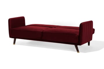 Senja Sovesofa 200 cm - Rød - Møbler - Sofaer - Sovesofaer - 3 seters sovesofa
