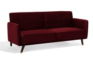 Senja Sovesofa 200 cm - Rød - Møbler - Sofaer - Sovesofaer - 3 seters sovesofa