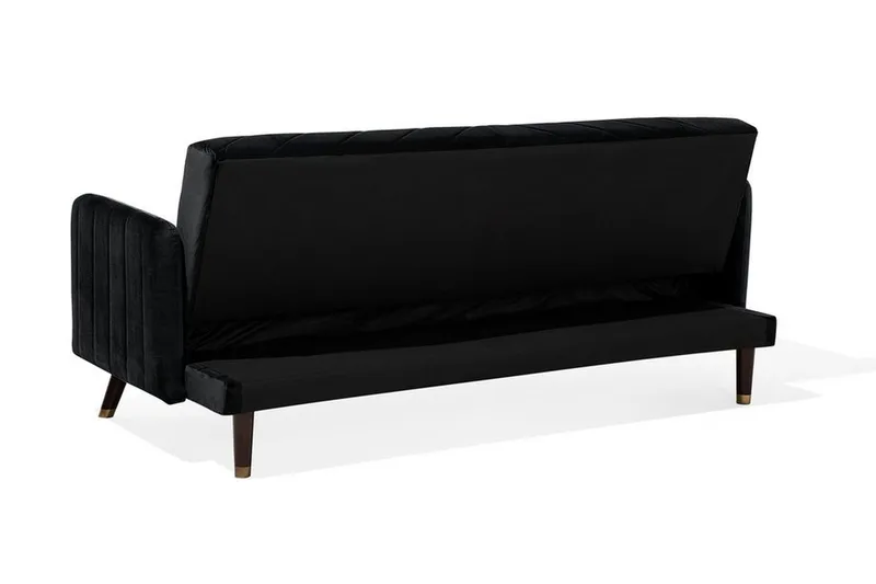 Senja Sovesofa 200 cm - Svart - Møbler - Sofaer - Sovesofaer - 3 seters sovesofa