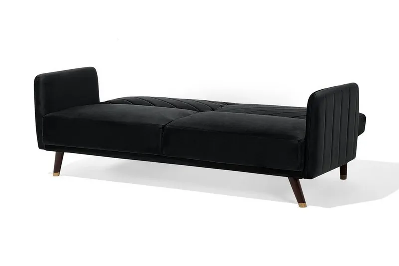Senja Sovesofa 200 cm - Svart - Møbler - Sofaer - Sovesofaer - 3 seters sovesofa