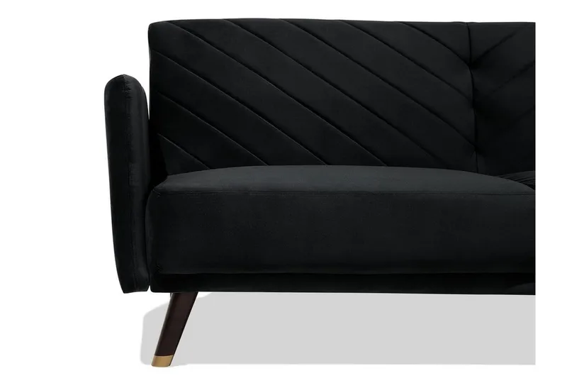 Senja Sovesofa 200 cm - Svart - Møbler - Sofaer - Sovesofaer - 3 seters sovesofa
