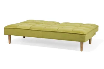 Siljan 3-seter Rektangulær Sammenleggbar Sovesofa 105x177 cm i Fløyel - Grønn - Møbler - Sofaer - Sovesofaer - 3 seters sovesofa