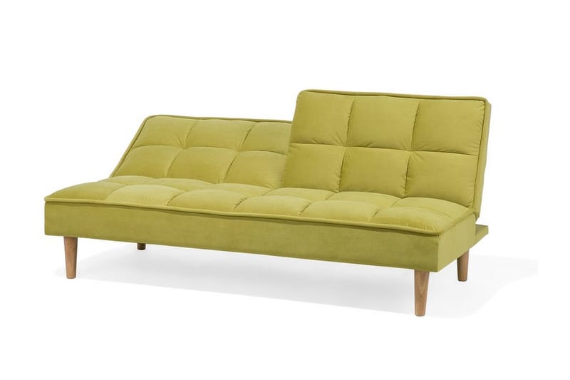 Siljan 3-seter Rektangulær Sammenleggbar Sovesofa 105x177 cm i Fløyel - Grønn - Møbler - Sofaer - Sovesofaer - 3 seters sovesofa