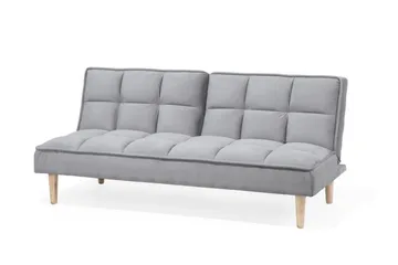Siljan 3-seter Rektangulær Sovesofa 105x177 cm i Stoff - Grå - Møbler - Sofaer - Sovesofaer - 3 seters sovesofa