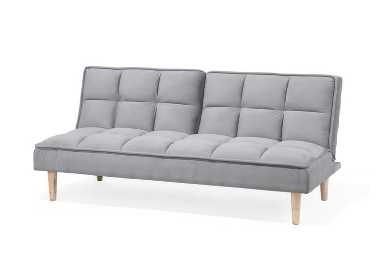 Siljan 3-seter Rektangulær Sovesofa 105x177 cm i Stoff - Grå - Møbler - Sofaer - Sovesofaer - 3 seters sovesofa