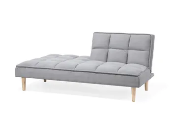 Siljan 3-seter Rektangulær Sovesofa 105x177 cm i Stoff - Grå - Møbler - Sofaer - Sovesofaer - 3 seters sovesofa