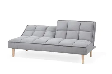 Siljan 3-seter Rektangulær Sovesofa 105x177 cm i Stoff - Grå - Møbler - Sofaer - Sovesofaer - 3 seters sovesofa