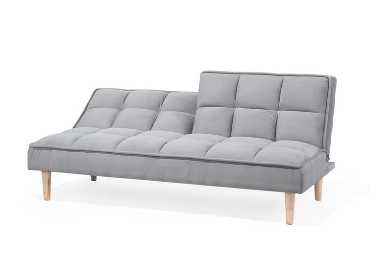 Siljan 3-seter Rektangulær Sovesofa 105x177 cm i Stoff - Grå - Møbler - Sofaer - Sovesofaer - 3 seters sovesofa
