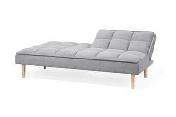 Siljan 3-seter Rektangulær Sovesofa 105x177 cm i Stoff - Grå - Møbler - Sofaer - Sovesofaer - 3 seters sovesofa