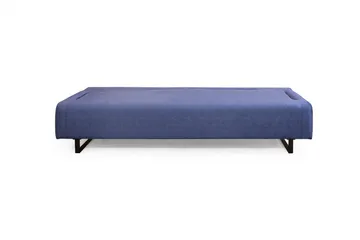 Southburn 3-seter Sovesofa 90x220 cm i Stoff med Ensidig Armlene - Blå - Møbler - Sofaer - Sovesofaer - 3 seters sovesofa