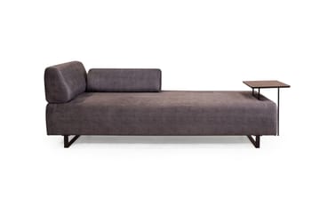Southburn 3-seter Sovesofa 90x220 cm i Stoff med Ensidig Armlene - Svart - Møbler - Sofaer - Sovesofaer - 3 seters sovesofa