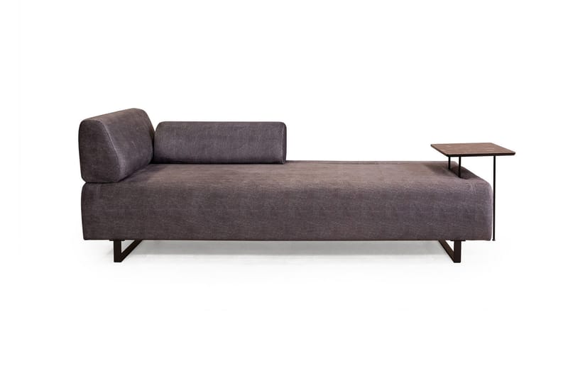 Southburn 3-seter Sovesofa 90x220 cm i Stoff med Ensidig Armlene - Svart - Møbler - Sofaer - Sovesofaer - 3 seters sovesofa