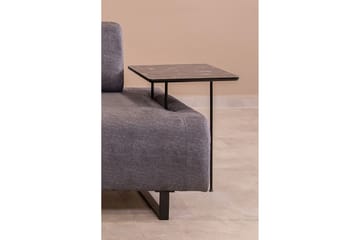 Southburn 3-seter Sovesofa 90x220 cm i Stoff med Ensidig Armlene - Svart - Møbler - Sofaer - Sovesofaer - 3 seters sovesofa