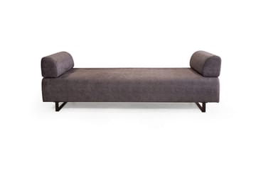 Southburn 3-seter Sovesofa 90x220 cm i Stoff med Ensidig Armlene - Svart - Møbler - Sofaer - Sovesofaer - 3 seters sovesofa