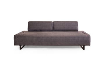 Southburn 3-seter Sovesofa 90x220 cm i Stoff med Ensidig Armlene - Svart - Møbler - Sofaer - Sovesofaer - 3 seters sovesofa