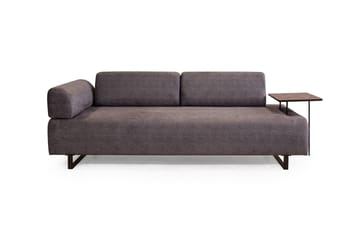 Southburn 3-seter Sovesofa 90x220 cm i Stoff med Ensidig Armlene - Svart - Møbler - Sofaer - Sovesofaer - 3 seters sovesofa