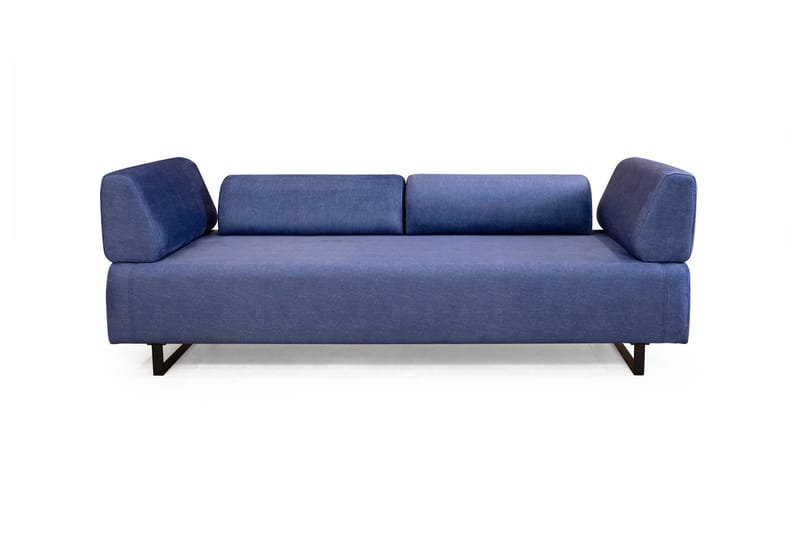 Southburn 3-seter Sovesofa 90x220 cm i Stoff med Løse Ryggputer - Blå - Møbler - Sofaer - Sovesofaer - 3 seters sovesofa